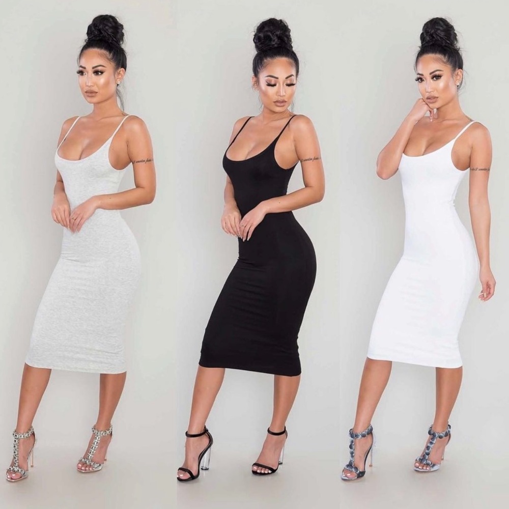 NWT’S RIBBED DOUBLE LINED CAMI DRESS!